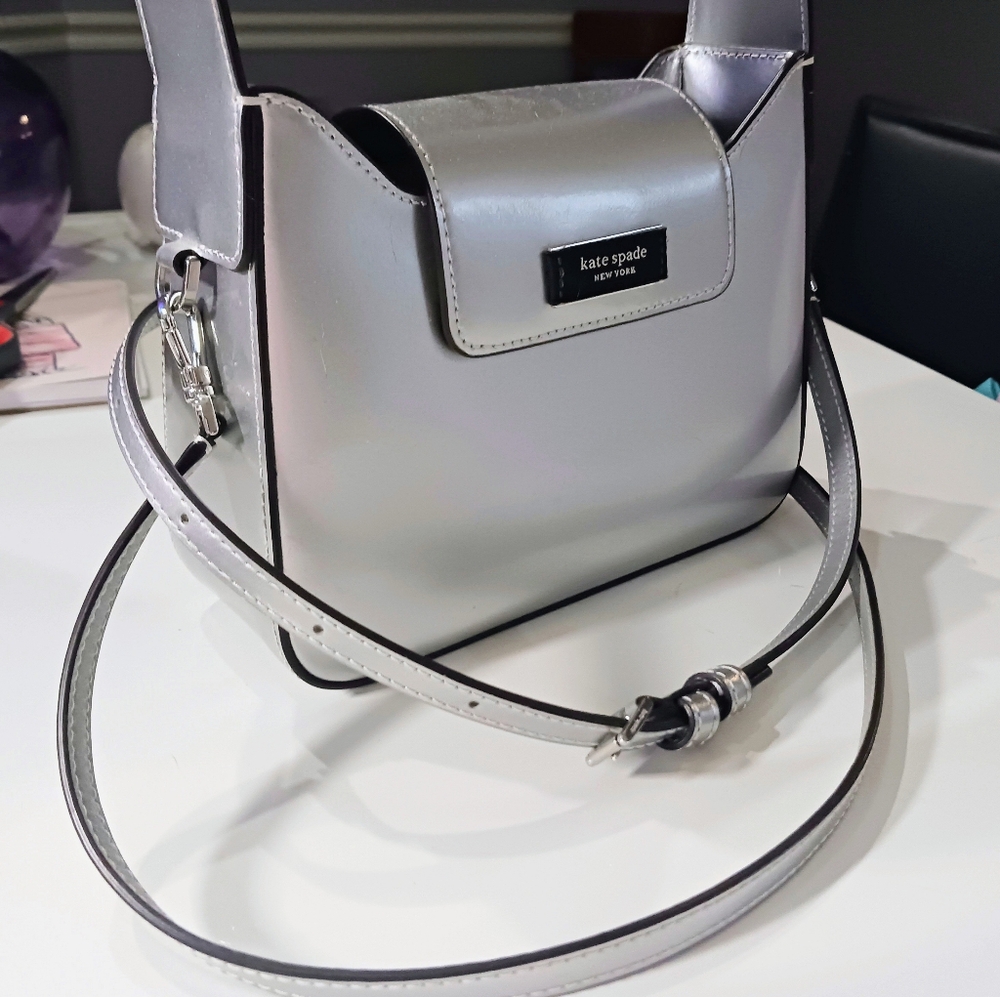 Kate Spade Sam Icon Starlight Silver Metallic - Picture 3 of 8